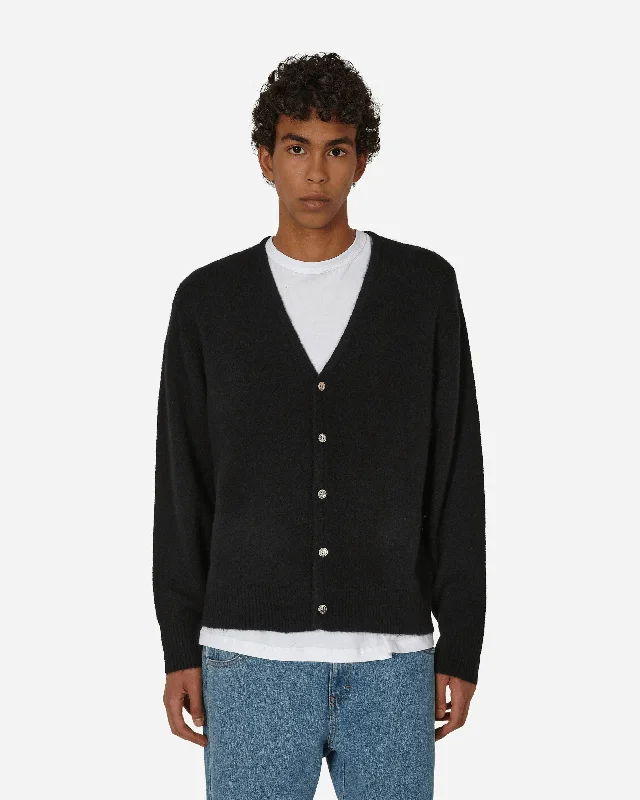 Brushed Cardigan Black