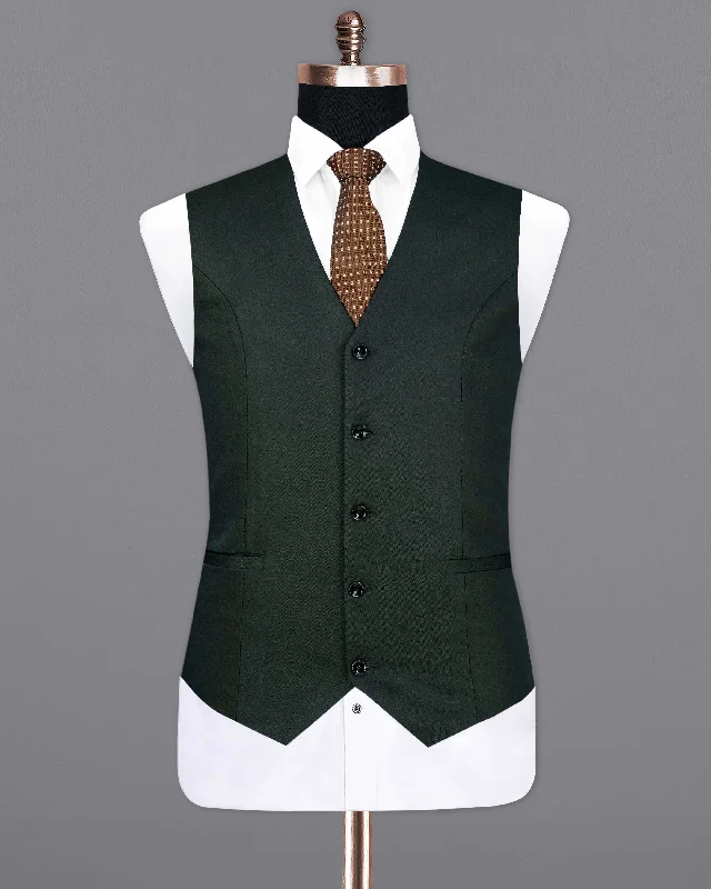 zeus-dark-green-textured-waistcoat-am