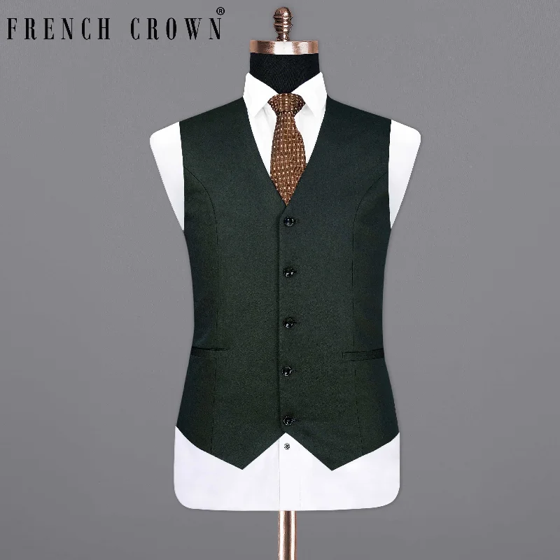 zeus-dark-green-textured-waistcoat-am