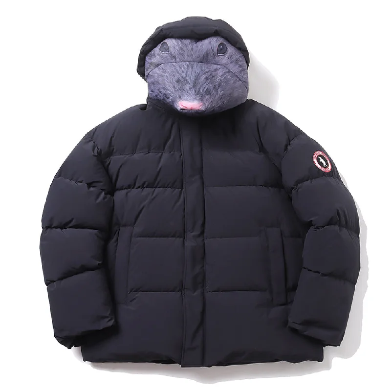 ANIMAL TRIM PUFFER JACKET