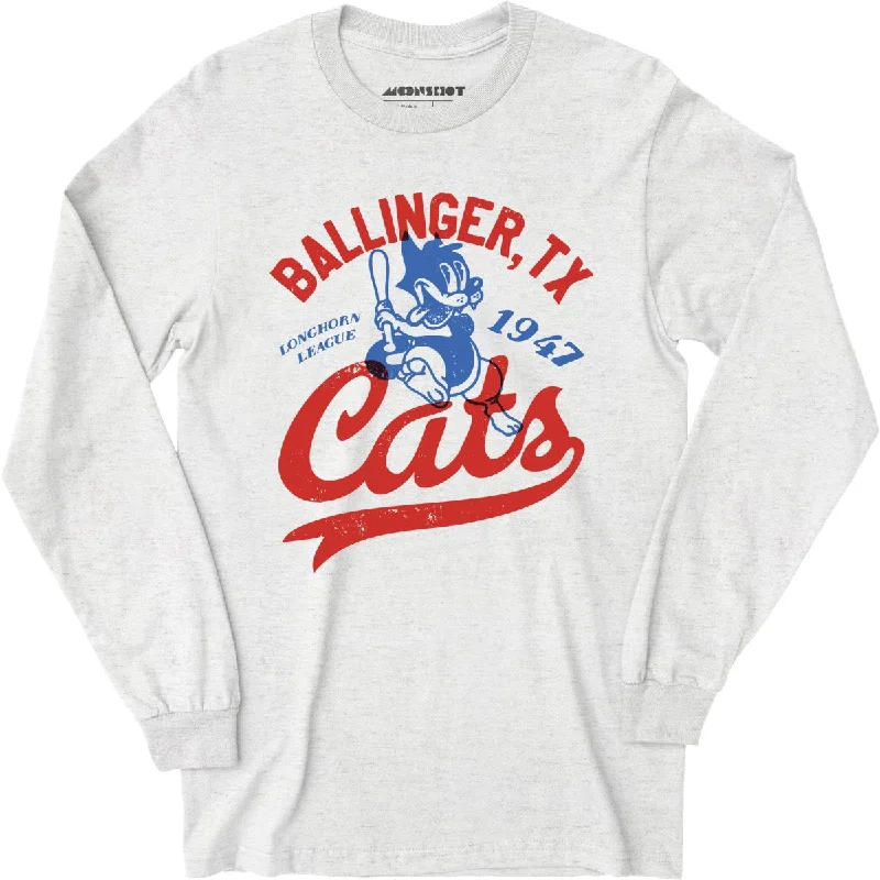 ballinger-cats-texas-vintage-defunct-baseball-teams-long-sleeve-t-shirt