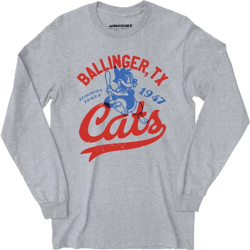 ballinger-cats-texas-vintage-defunct-baseball-teams-long-sleeve-t-shirt