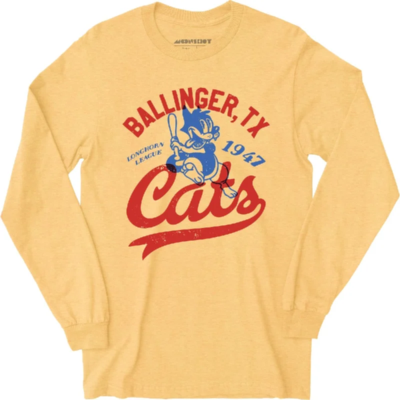 ballinger-cats-texas-vintage-defunct-baseball-teams-long-sleeve-t-shirt