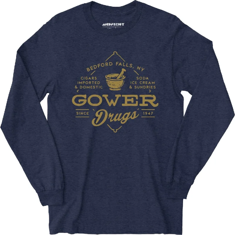 gower-drugs-bedford-falls-ny-long-sleeve-t-shirt