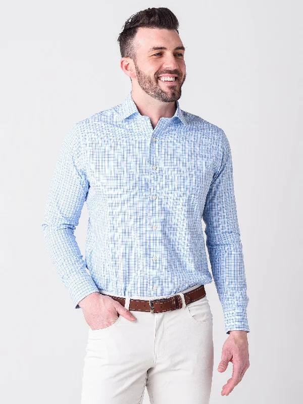 Peter Millar Crown Crafted Men's Evans Performance Poplin Sport Shirt