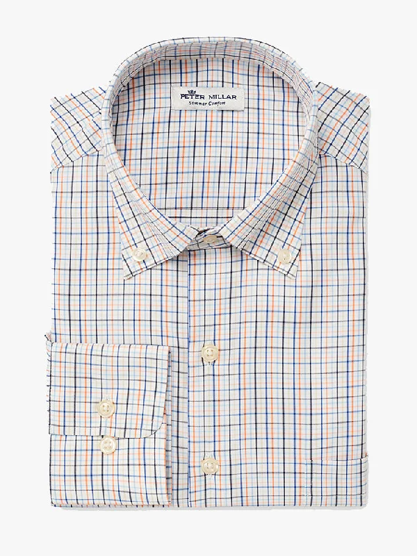 Peter Millar Crown Sport Men's Nash Micro Check Sport Shirt