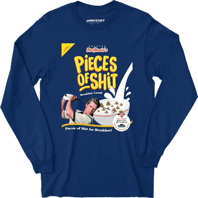 Shooter McGavin's Pieces of Shit Breakfast Cereal - Long Sleeve T-Shirt