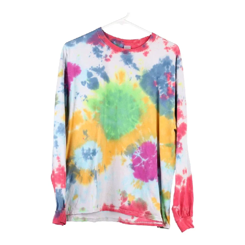 Gildan Tie-Dye Long Sleeve T-Shirt - XL Multicoloured Cotton