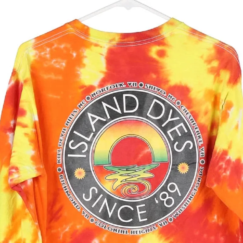 vintage-island-dyes-hanes-long-sleeve-t-shirt-mens-orange-medium-353554