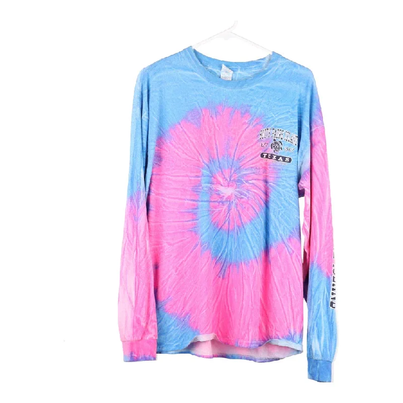 South Padre Island, Texas Gildan Tie-Dye Long Sleeve T-Shirt - XL Multicoloured Cotton