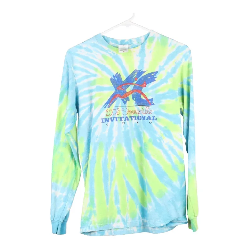 Strongsville Anvil Tie-Dye Long Sleeve T-Shirt - Small Multicoloured Cotton