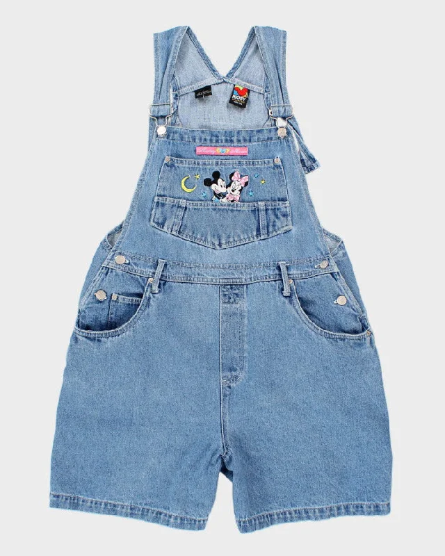 90s Disney Mickey Mouse Women's Short Dungarees - L