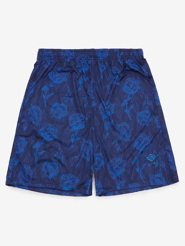 Aries x Umbro Roses Football Shorts - Blue