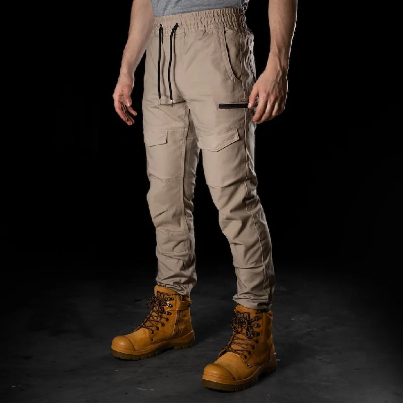 bad-saviour-elastic-waist-cuffed-work-pants