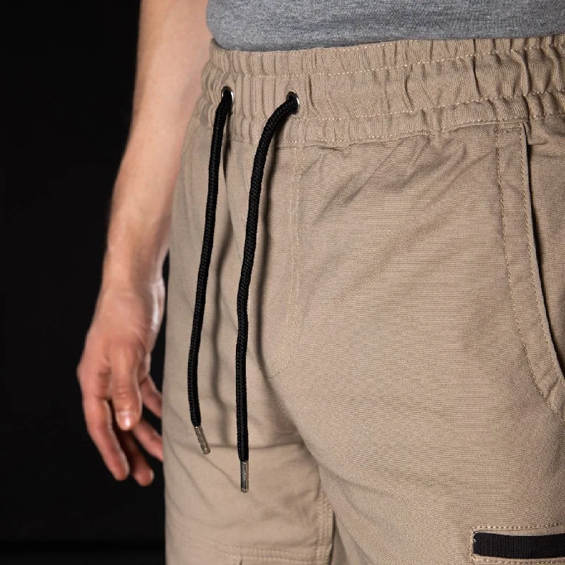 bad-saviour-elastic-waist-cuffed-work-pants