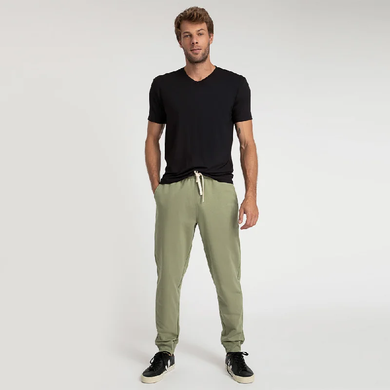 Calça Jogger de Moletom Masculina - Verde Jade