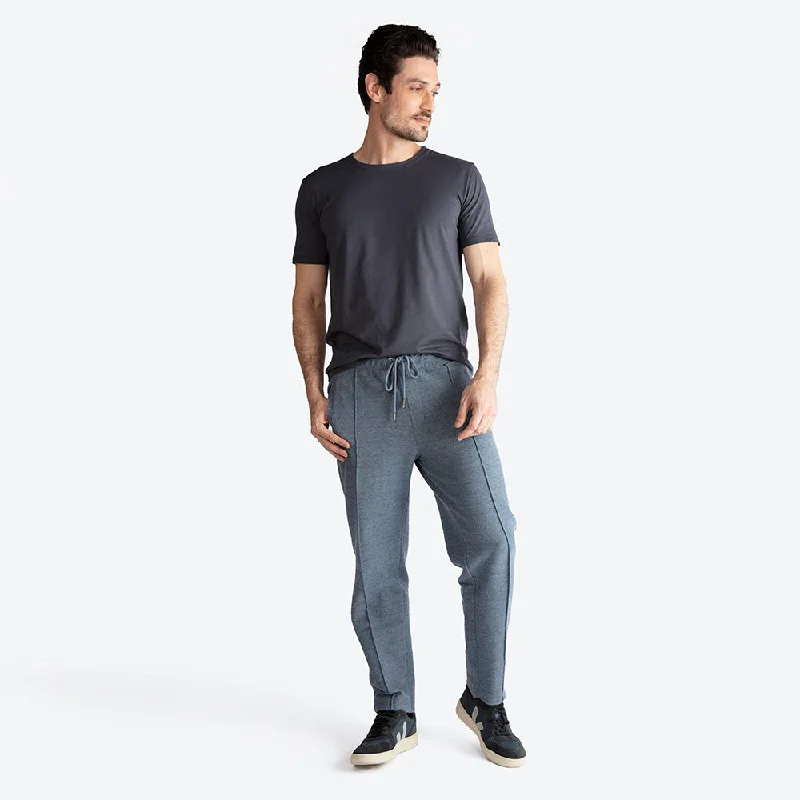 Calça Moletom Textura Leve Masculina - Mescla Escuro