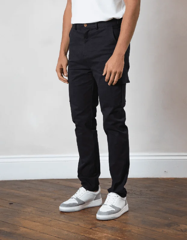 Cotton Cargo Pant Black