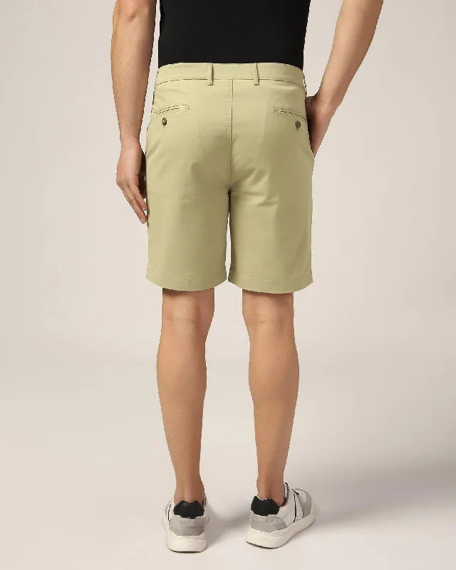 casual-light-olive-solid-shorts-frank