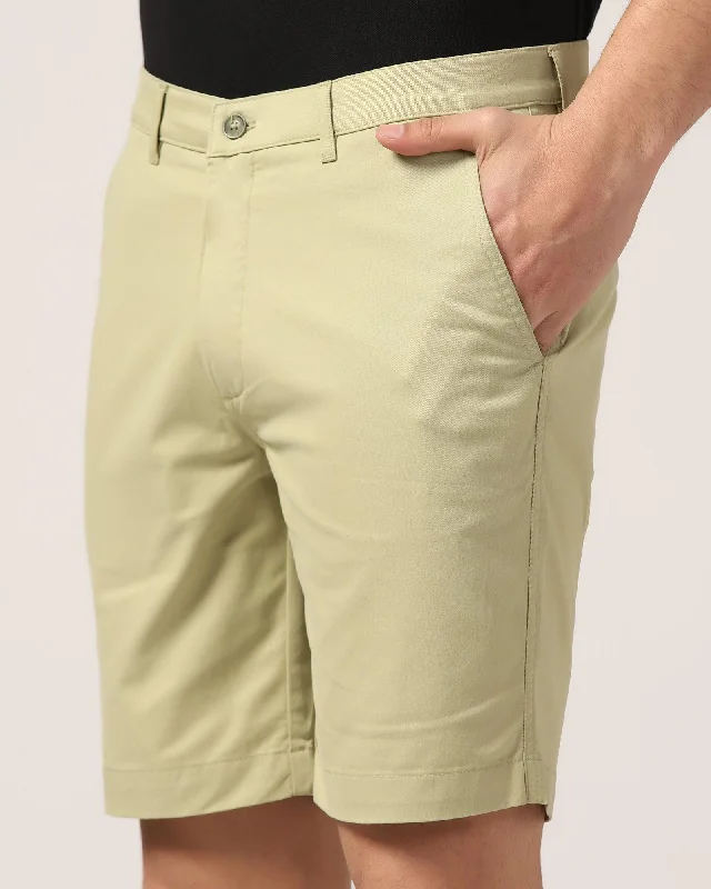 casual-light-olive-solid-shorts-frank