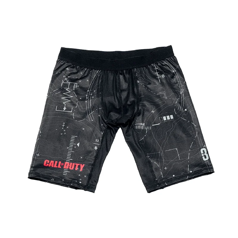 Call of Duty Topographic Black Compression Shorts by POINT3