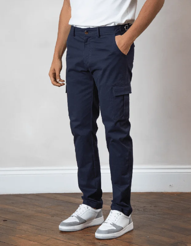 Cotton Cargo Pant Navy