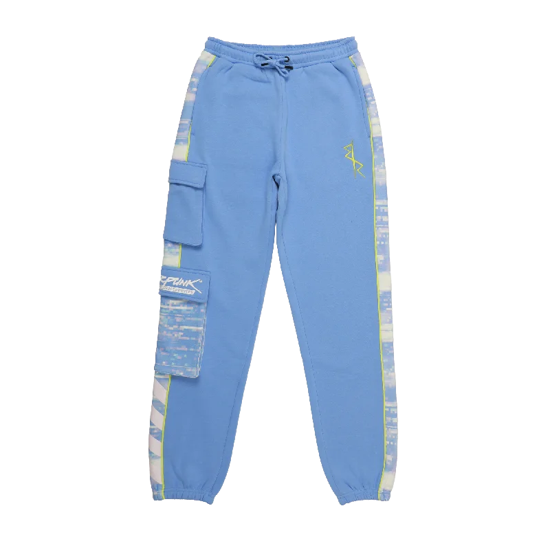 Edgerunner Blue Cargo Sweatpant