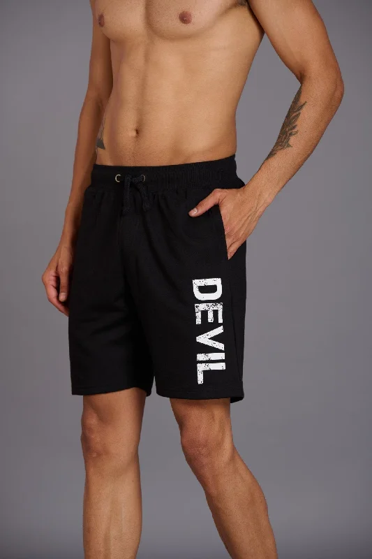 devil-printed-black-shorts-for-men