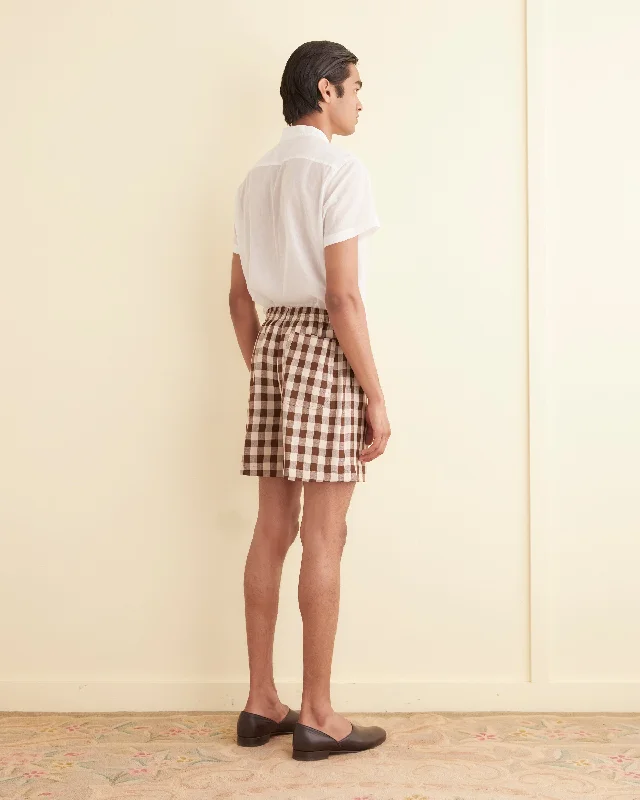 gilbert-check-shorts-brown-white