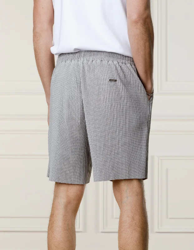 grey-pleated-short