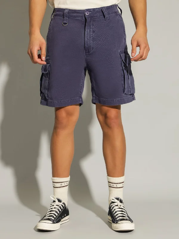 Hard Yakka Slacker Cargo Shorts in Yakka Blue