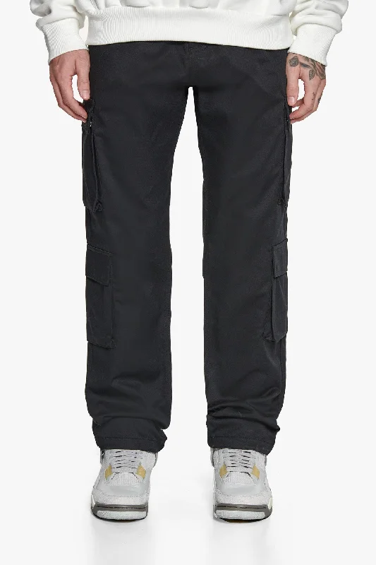 DOUBLE CARGO POCKET WORKWEAR PANTS BLACK