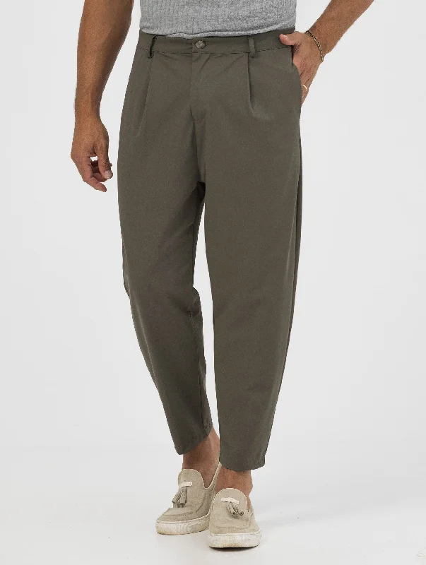 HIRO TECH CASUAL PANTS IN GREEN