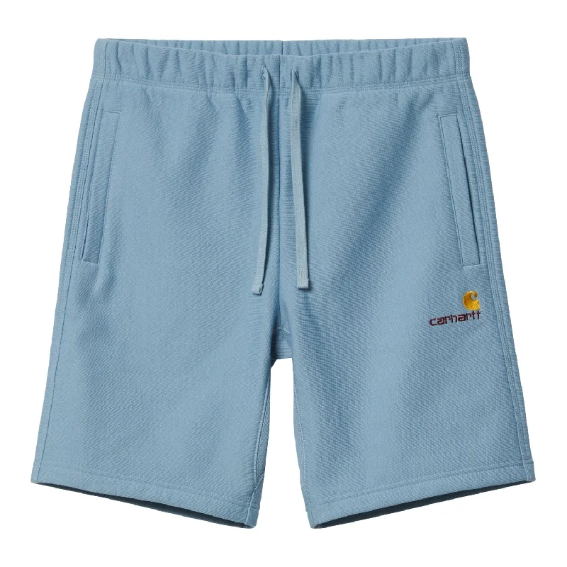 AMERICAN SCRIPT SWEAT SHORT - Frosted Blue