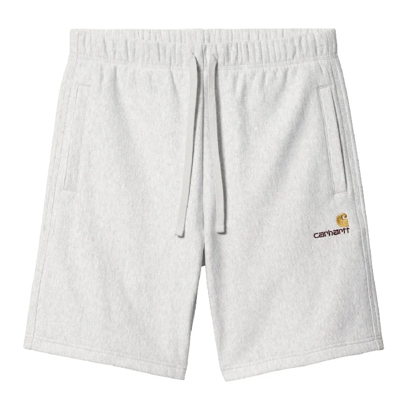 AMERICAN SCRIPT SWEAT SHORT - Ash Heather