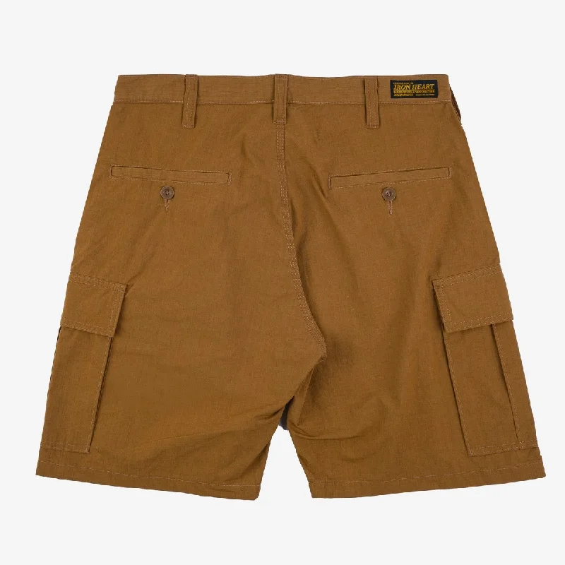 iron-heart-ih-736-brown-ripstop-cargo-shorts