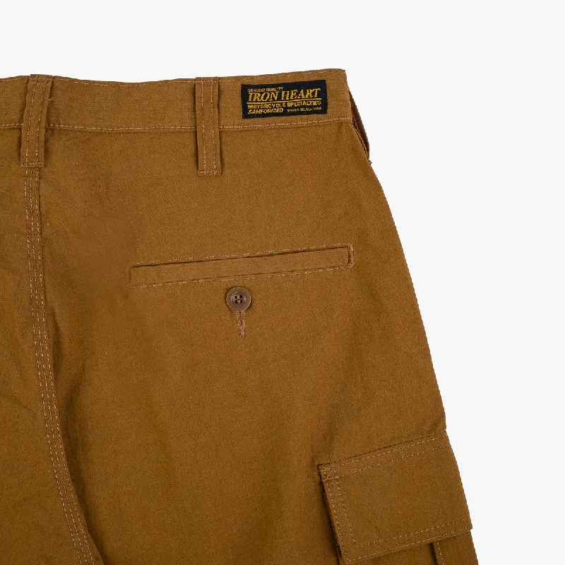 iron-heart-ih-736-brown-ripstop-cargo-shorts