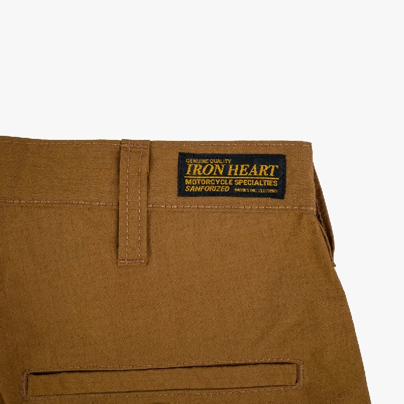 iron-heart-ih-736-brown-ripstop-cargo-shorts