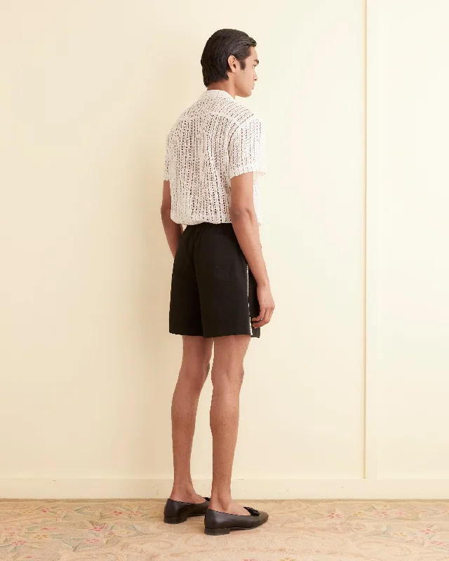 lacework-shorts-black