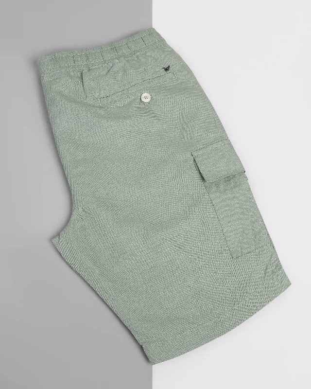 linen-casual-green-solid-shorts-kin