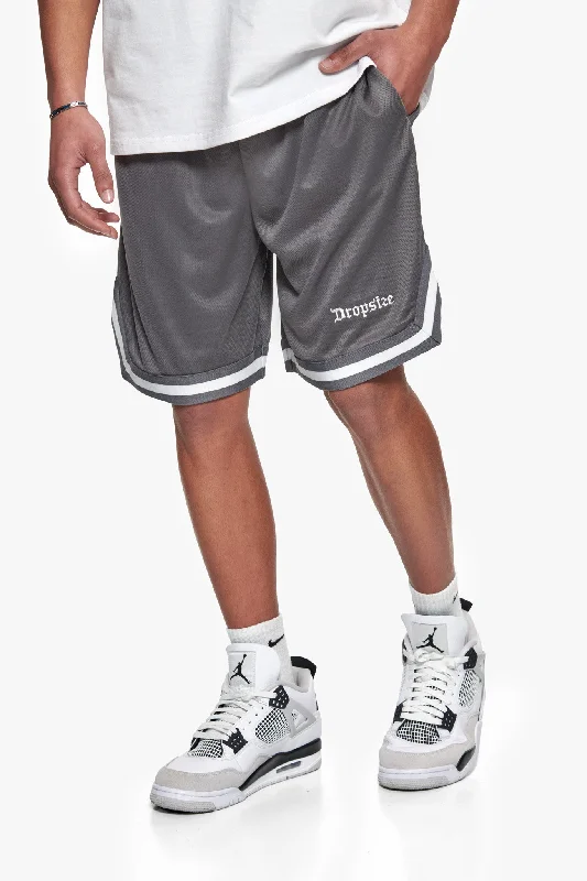 LOGO MESH SHORT STEEL GREY