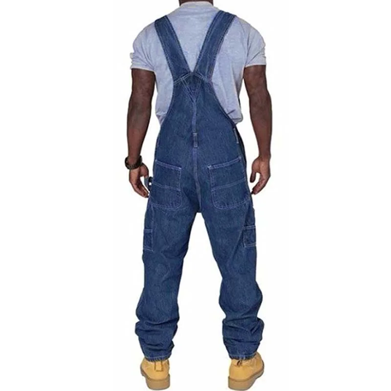 mens-casual-denim-multi-pocket-loose-overalls-89142810m