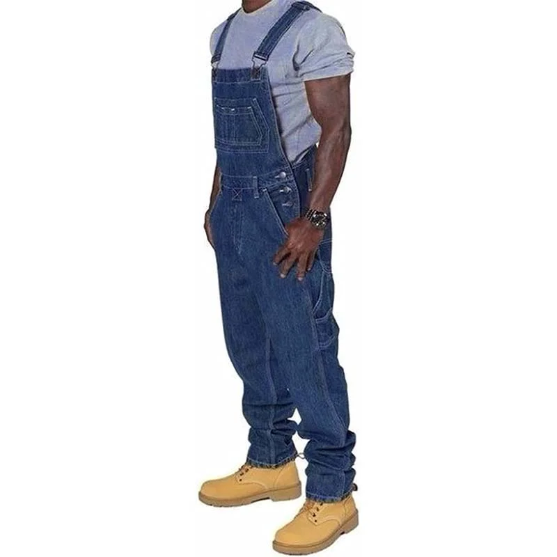 mens-casual-denim-multi-pocket-loose-overalls-89142810m