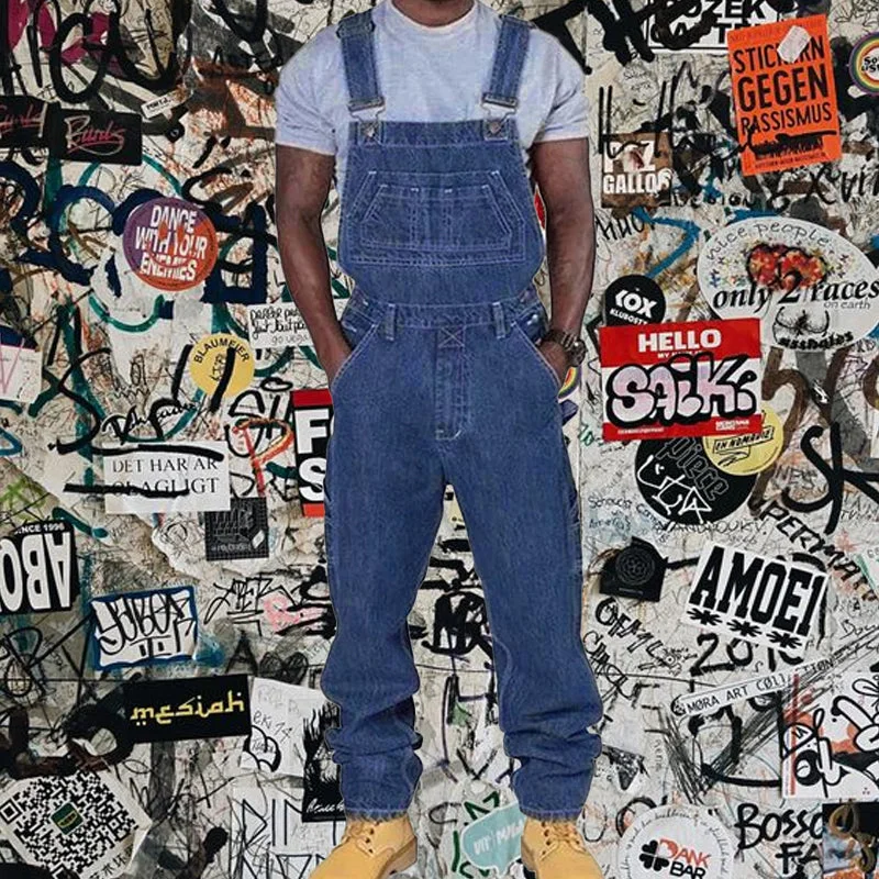 mens-casual-denim-multi-pocket-loose-overalls-89142810m