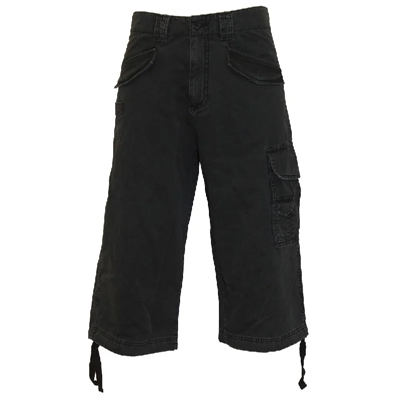 METAL STREETWEAR - Vintage Cargo Shorts 3/4 Long Black