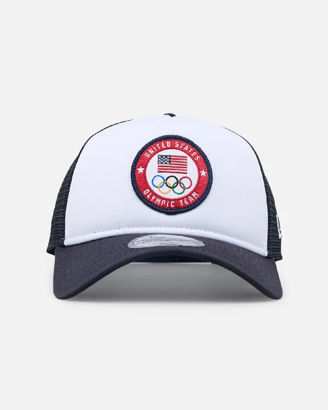 New Era Team USA 9FORTY Trucker A-Frame Snapback White/Navy