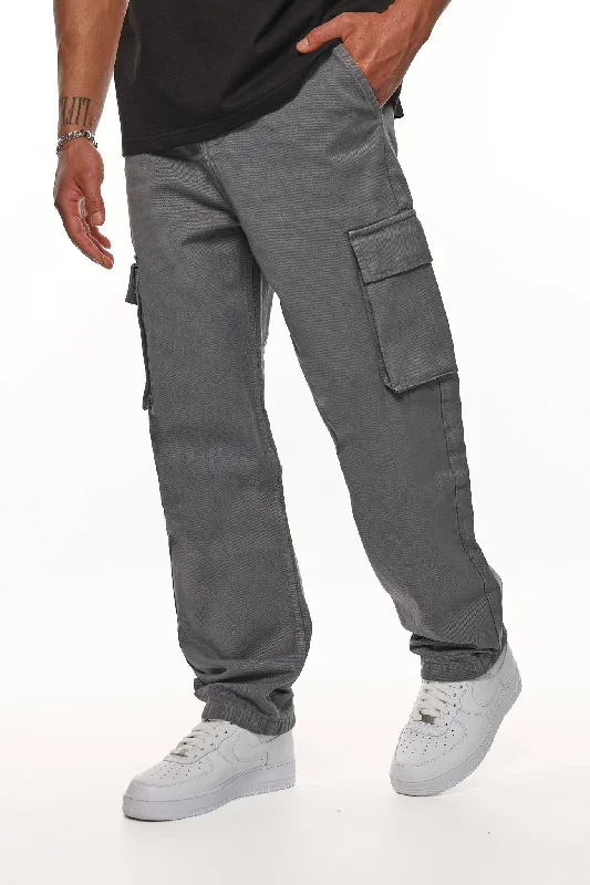 V2 CARGO JEANS SINGLE POCKET STEEL GREY