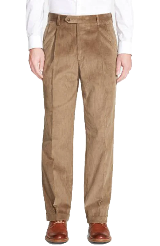 8 Wale Luxury Italian Corduroy<br>Pleated<br>Regular Rise