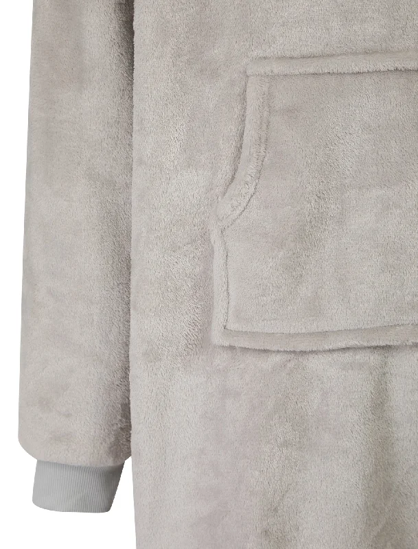 adult-snuggling-soft-fleece-borg-lined-oversized-hooded-blanket-with-pocket-in-light-grey-marl-tokyo-laundry