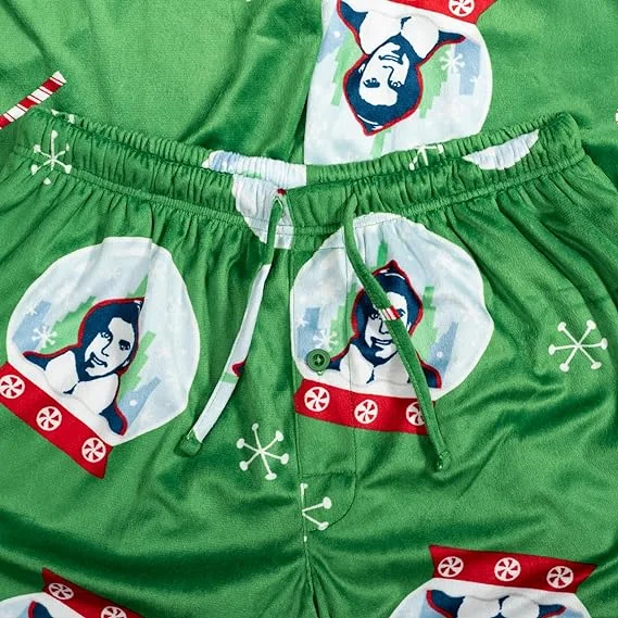 buddy-the-elf-snowflakes-candy-cane-christmas-green-lounge-pants